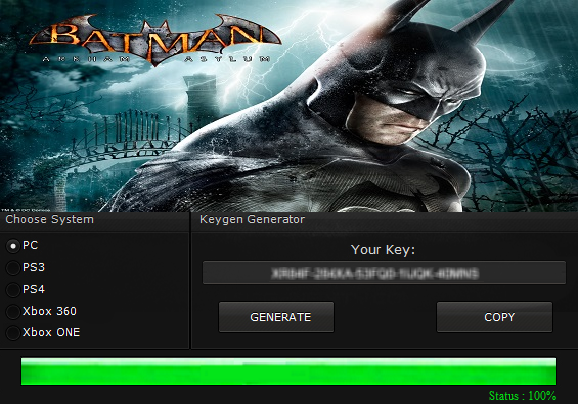 Batman Arkham Asylum Pc Product Key Generator